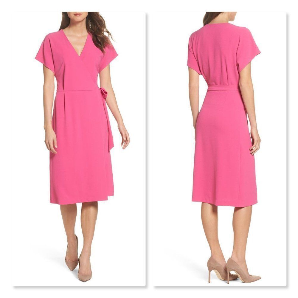 Felicityย & Coco Rita WrapโDress sz Medium inโPink.